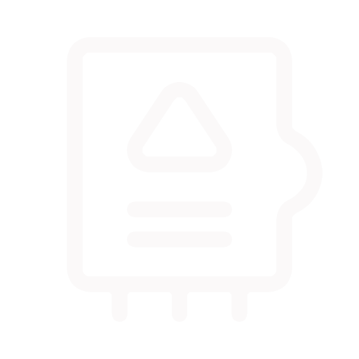 Weißes Icon eines Schaltkreis‑Moduls mit Dreieckssymbol und zwei Linien, markiert mit iat-service.